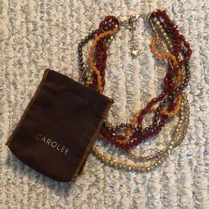 Carolee multi-strand beaded necklace
